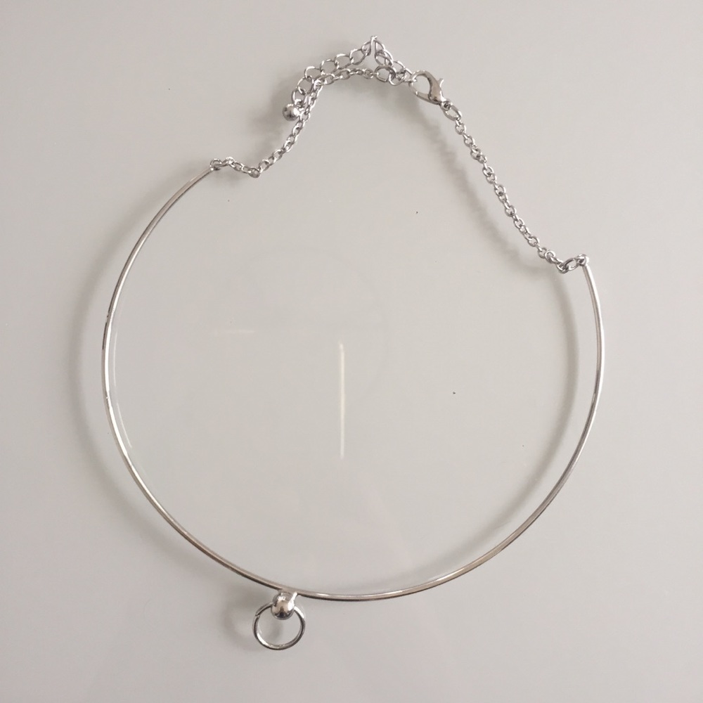 Silver choker necklace from Forever 21